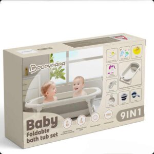 Baignoire intelligente pour bébé avec écran de température